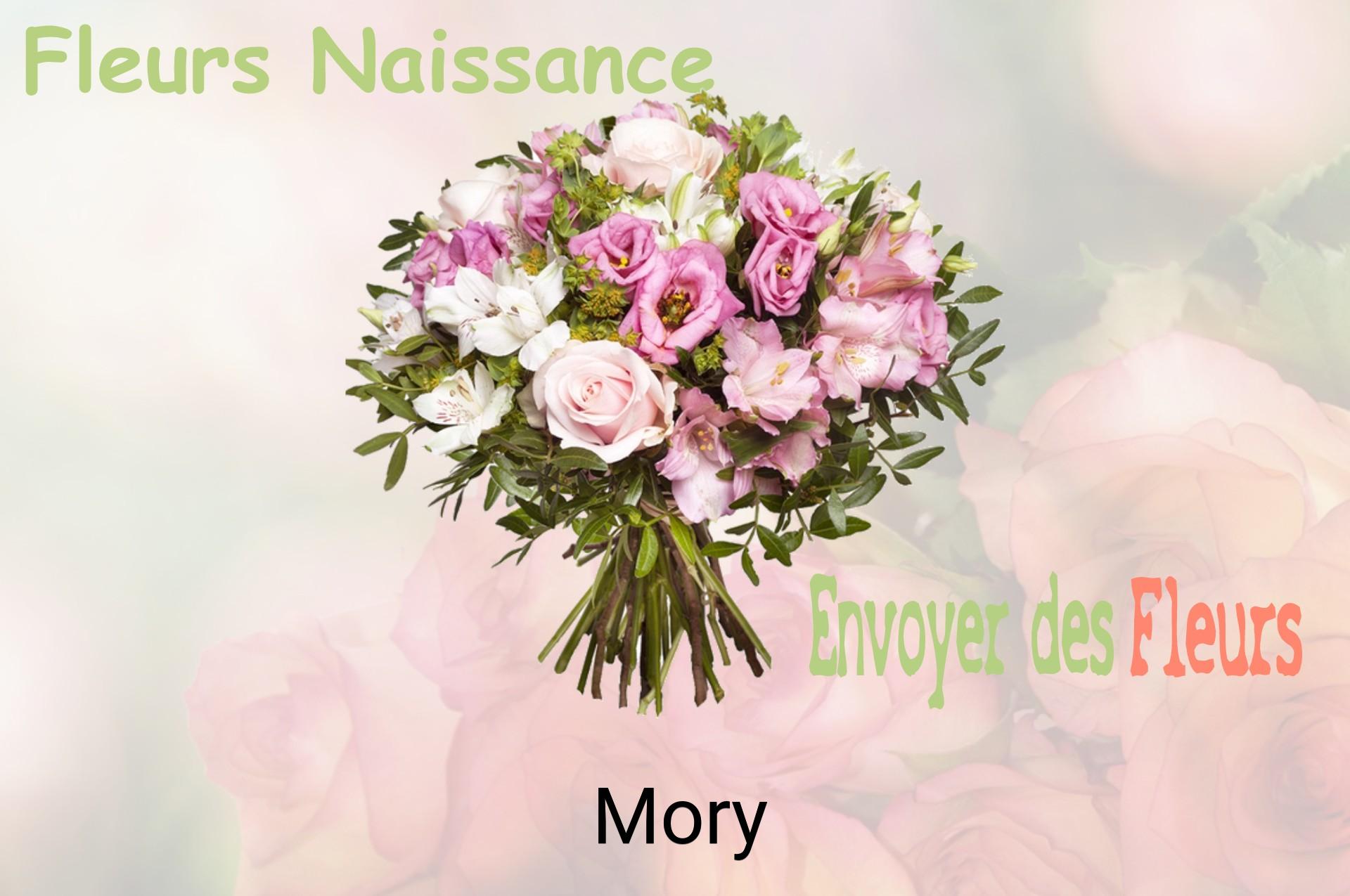 Bouquet de fleurs de naissance livré à Mory